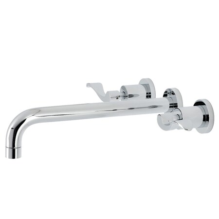 Kingston Brass KS8051DFL Wall Mount Tub Faucet, Polished Chrome KS8051DFL